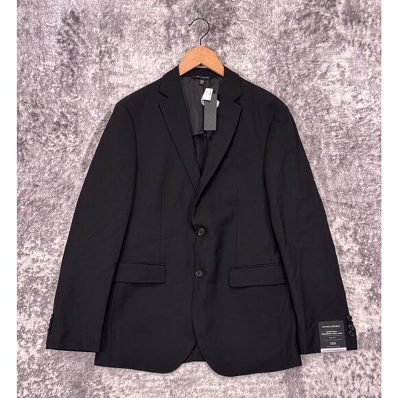 New Banana Republic Blazer 38 R Mens Slim Smart Weight Performance Jacket Black - Picture 1 of 12